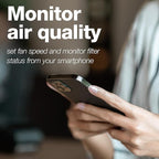 IQAir HealthPro Compact XE Air Purifier - Compact HyperHEPA Filtration for Rooms up to 1240 sq ft - Allergens, Smoke, Dust, Mold, Pet Dander, Swiss Made, WiFi Enabled