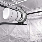 iPower 6" Air Carbon Filter with Australia Virgin C for Inline Duct Fan, Grow Tent, Odor Scrubber Control, Hydroponics, Prefilter Included, 6", Reversible Flange