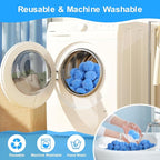 Askyli 2.9 lbs Pool Filter Balls for Sand Filter, Reusable Pool Sand Filter Balls, Efficient Pool Filter Sand, Suitable for All Sand Filter System (Equals 100lbs Pool Filter Sand) - Light Blue