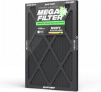 PuroAir MegaFilter - 16x20x1 Air Filter MERV 13 Activated CarbonTech Defense - Heavy Duty 3 Layer Furnace Filters Allergens, Pollen, Dust, Pet Dander, Smoke, Odors - HVAC Air Filter 16x20x1 (1-Pack)