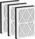 20x30x3 MERV 13 Pleated Air Filters Replacement Compatible with Zephyr VGF Series 20x30x3 Whole Home Return Air Grille Filter,White,3 Pack