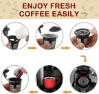 Disposable Paper Coffee Filters, Keurig K Cup Paper Filters for Keurig Single Brewer Reusable Cups, K-cup Coffee Pods, Fits All Brands Reusable K Cups (500)