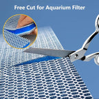 Aquarium Filter Media, Newly Premium 8-Layer Filter Pads for Aquarium, Fish Tank Sponge Pad Foam Filter Accessories for Pond (47" x 12",1 Pack)