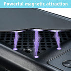 [4 Pack] 280x140mm PC Case Dust Mesh Filter, Magnetic Frame Computer Fan Dust Mesh PC Cooler Filter Dustproof PVC Cover Grills - Black