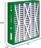 Filterbuy 21x23.5x5 Air Filter MERV 8 Essential Dust & Allergy Defense (4-Pack), Pleated HVAC AC Furnace Filters for Trane Perfect Fit & American Standard (Actual Size: 20.00 x 23.09 x 4.97)