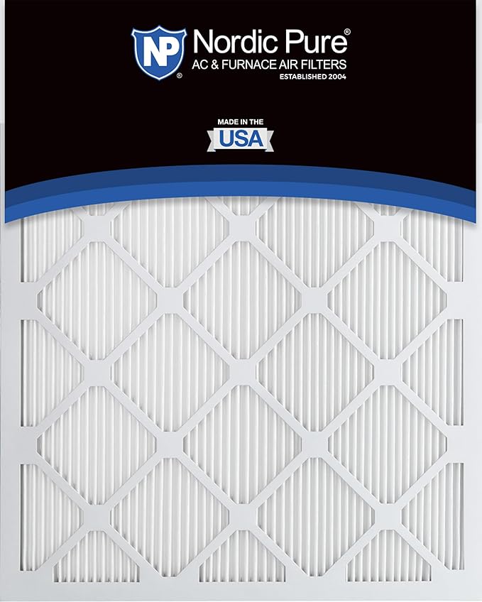 Nordic Pure 20x30x1 (Actual Size: 19 3/4 x 29 3/4 x 3/4) Tru Mini Pleat MERV 8 AC Furnace Air Filters - 2.5X More Media for Longer-Lasting, High-Efficiency Filtration - 2 Pack