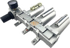 1/2" NPT HEAVY DUTY Industrial Grade 4 Stages Filter Coalescing Desiccant Dryer Regulator System For Compressed Air Lines, Metal Bowls, Great For Paint Spray And Plasma Cutter (MANUAL DRAIN)