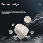 UPETTOOLS Aquarium Biological Filter Media, 1.2 Inch Floating Ceramic Bio Media with Porous Massive Surface Area for Freshwater and Saltwater Fish Tank