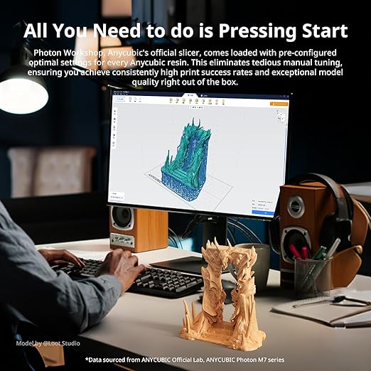 ANYCUBIC 2nd Gen Resin Technology ABS-Like Resin 2.0 Bundle, 3D Printer Resin with High Toughness, More Precise Details, Wide Compatibility for All LCD Resin 3D Printers (White, 4kg in Total)