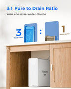 Waterdrop X12-Alkaline Mineral pH+ Tankless Reverse Osmosis System, NSF/ANSI 42&58&372 Certified, 1200 GPD RO Water Filter System, 11-Stage Filtration, 3:1 Pure to Drain, UnderSink, Black Faucet
