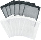 Aquarium Media Mesh Filter Bags with Zipper - Reusable for Activated Carbon & Ceramic Rings