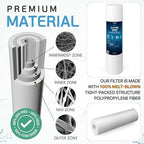 Ronaqua 20" x 4.5" Big Sediment Replacement Water Filter Cartridge, 1 Micron, NSF Certified, for Whole House, Compatible with 155358-43, 2PP20BB1M, AP810-2, FPMB-BB5-20, P5-20BB, SDC-45-2005