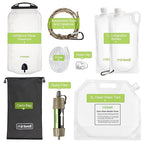 Miniwell Ultralight Gravity Water Filter Straw - Versatile Hiker Kit with Reservoir and Bottles. Emergency Hurricane Storm Supplies