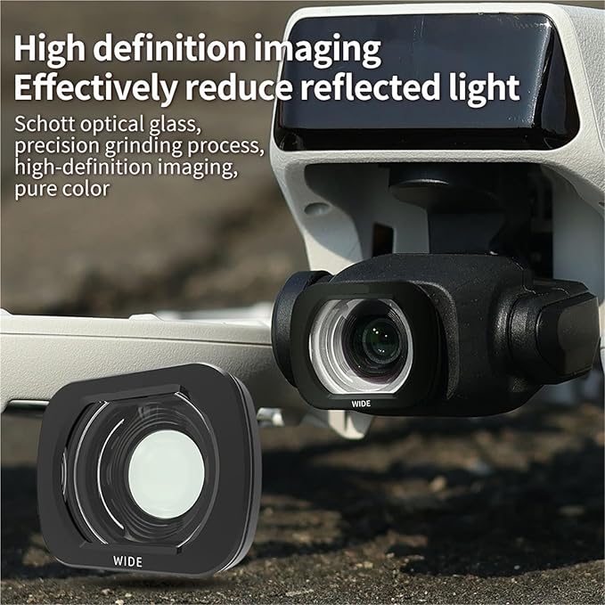 Compatible for DJI Flip - Lens Wide-Angle Filter Set (CPL, Night, ND32/64/128, 1/4 Black Mist, Waterproof)(A)