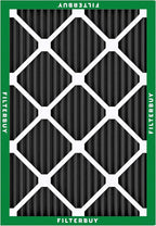 Filterbuy 18x24x1 Air Filter MERV 10 Odor & Allergy Defense with Activated Carbon (3-Pack), Electrostatic Pleated HVAC AC Furnace Filters Replacement, Made in USA (Actual Size: 17.38 x 23.38 x 0.75)
