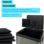 12 Pack Replacement Odor Absorbing Filter Refills for SIMPLI-MAGIC Trash Can, Activated Charcoal Deodorizer Compatible with SIMPLI-MAGIC Garbage Bins with Built in Odor Filter Compartment