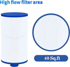 Cryspool® 2402 Filter Compatible with Watkins 303279, FC-2402, Free Flow and Lifesmart Hot Tub Filter, 1 1/2" Finer Thread Spa Filter Cartridge, 1 Pack