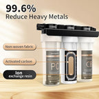 Under Sink Alkaline Water Filter, 9-Layer Water Filter System Reduces Heavy Metals, Chlorine, Sediment, Improves pH and Taste, Remineralization, NSF Certified Sink Water Filter