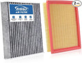 Engine+Cabin Air Filters Fit 2022 2023 2024 2025 2026 Nissan Pathfinder＆INFINITI QX60 (ALL ONLY FIT 3.5L) Engine Air Filter Replacement Accessories 272775NA1A 16546-6TA0A