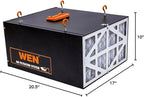 WEN 3410 3-Speed Remote-Controlled Air Filtration System (300/350/400 CFM), Basic w/ RF Remote (400 CFM) , Black