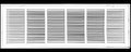HVAC Premium 36 x 6 Duct Opening Steel Return Air Filter Grille, for 1-inch Filter, Removable Door, Flat Stamped HVAC Vent Cover Grille, Outer Dimensions 38.5 x 8.5