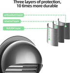4" in Heavy Duty Thickened 304 Stainless Steel Air Vent Cover Louvered Grille Cover Vent Hood Round Cap Ducting Ventilation Air Outlet with Fly Screen Mesh for House (4inch-100MM Round Cap Black)