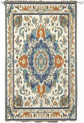 Sheer Curtains 108 Inches Long, Southwest Farmhouse Semi Sheer Curtains Light Filtering Window Treatment, Orange Blue Desert Bohemian Privacy Voile Drapes for Living Room Bedroom 52x108 Inch