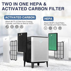 300/300S Replacement Filter for Coway AIRMEGA Max2 300/300S Air Purifie-r, Combined with HEPA and Activated Carbon 2-in-1 Filter, AP-1515-FP
