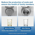 Water Filter for Sink Faucet,NSF42 Certified Faucet-Mounted Water Filter with Blue Light,99.9% Multi-Layer Folded Filter,Removes Chlorine, Odor & Heavy Metals,1*Filter, LJ107