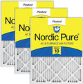 Nordic Pure 12x12x1 (Actual Size: 11 3/4 x 11 3/4 x 3/4) Pleated MERV 10 Air Filters 3 Pack