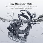 ANYCUBIC Water Washable 3D Printer Resin 2.0, 405nm High Precision 3D Resin, Low Shrinkage Photopolymer Resin for 4K/8K/12K Capable LCD DLP Resin 3D Printer Printing (Grey, 500g)