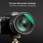 K&F CONCEPT 72mm White Mist 1/4 Filter, 18 Multi-Layer Coatings Dreamy Soft White Diffusion Filter with Cleaning Cloths for Portrait/Video/Vlog Photography