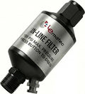 LE LEMATEC Air Compressor Water Separator - 1/4" NPT Inline Filter & Air Line Water Separator for Air Compressor, Moisture Trap Paint Gun Filter for Pneumatic Tools & Plasma Cutters, AI303