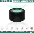 EE-5068 Filter Replacement, Compatible with Crane EE-5068 and Etery jt-8115m Air Purifiers, 3-in-1 H13 True HEPA Filter and Activated Carbon Filter, Part# HS-1946, 2 Pack