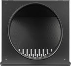 Vent Systems 10" Inch Supply Vent Cover with Rubber Gasket - Graphite Black Galvanized Steel - Robust and Weatherproof Outdoor Air Intake Box - Duct or Surface Mounting - Rain, Snow Protection