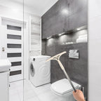 Multifunctional Glass Squeegee and Window Scrubber with Water-Resistant Blade, Dry and Wet Use, Khaki for Home Glass and Mirror Cleaning