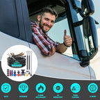 CheeMuii 12FT Semi Truck Air Line Kit with Gladhands Air Line Holder and Springs Kit 7 Way Trailer Cord and Air Brake Hoses 3-in-1 Air Lines Set for Semi Truck Trailer Tractor