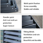 Multifunctional Aluminum Shutter Privacy Fence, Mini Split Cover for External Units, freestanding Enclosure to Cover Garbage Or Units, Noise Reduction, Suitable for Garden, Balcony, Outdoor ( Color :
