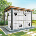 Wood Grain Outdoor Curtains for Patio Claws Animals Wooden White Waterproof Outside Curtains with Grommet Top Weatherproof Curtain for Cabana Pergola Gazebo, 1 Panel, 54" W x 95" L