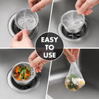 Disposable Sink Strainer Mesh Bags - Kitchen Accessories Sink Drain for Collecting Kitchen Food Waste Leftover Garbage (800)