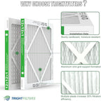12x12x1 Air Filter 4 Pack, MERV 8 Pleated Dust Defense Air Filters Replacement Air Conditioner HVAC AC Furnace Filter, Durable and Lightweight
