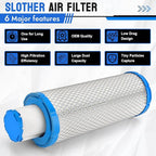11013-7044 25 083 01 Air Filter & 11013-7045 2508304-S Pre Filter for Kawasaki 11013-7020 11013-7019 for Kohler 25 083 01-S for John Deere M131802 for B&S 841497 for Gravely 21536900 Lawn Mower