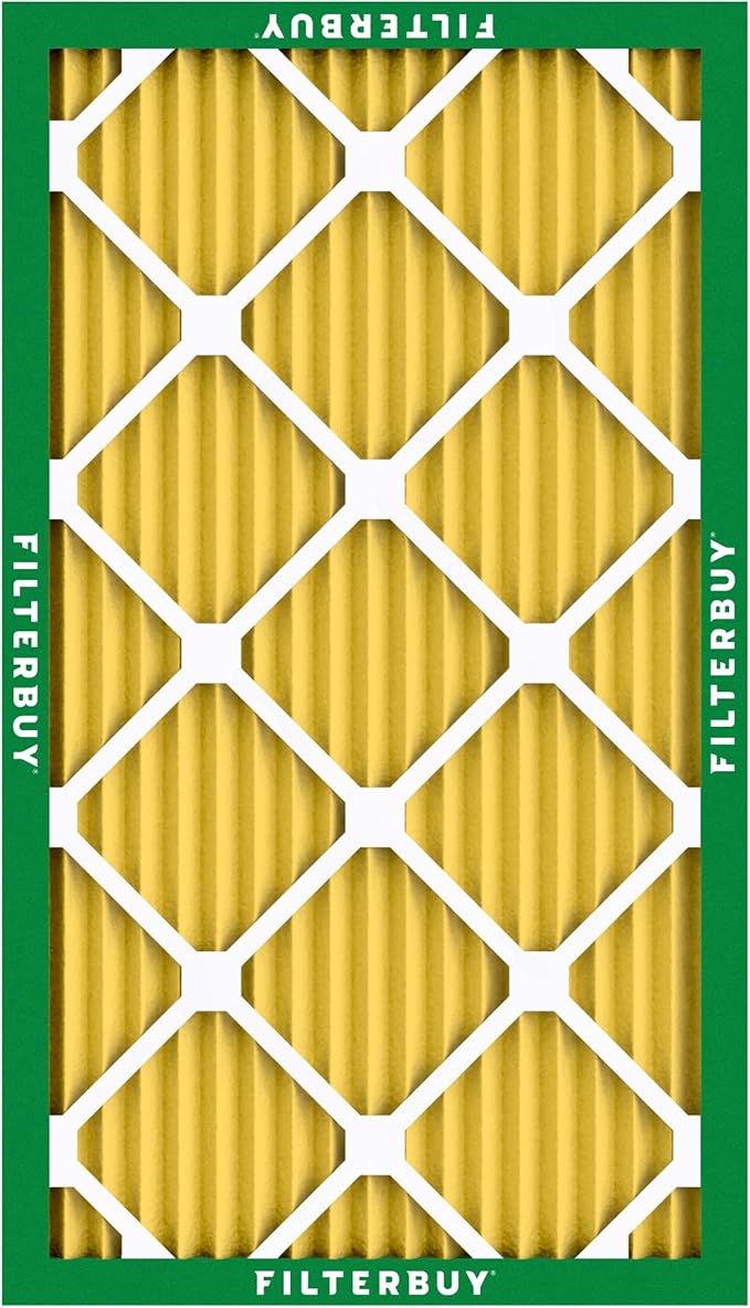 Filterbuy 13x21.5x1 Air Filter MERV 11 Superior Pet & Allergy Defense (4-Pack), Electrostatic Pleated HVAC AC Furnace Filters Replacement, Made in USA (Actual Size: 12.88 x 21.50 x 0.75)