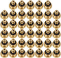 KUWAN 0.016" Orifice (0.4mm) Thread UNC 10/24 Brass Misting Nozzles Low Pressure Atomizing Misting Sprayer Water Hose Nozzle for Greenhouse, Landscaping, Outdoor Cooling Mister System (40PCS)