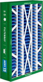 Filterbuy 14.5x27x5 Air Filter MERV 13 Optimal Smoke & Allergy Defense (3-Pack), Pleated HVAC AC Furnace Filters for Trane, American Standard, Honeywell, and More (Actual Size: 14.06 x 26.13 x 4.97)