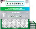 Filterbuy 17x17x1 Air Filter MERV 8 Essential Dust & Allergy Defense (4-Pack), Electrostatic Pleated HVAC AC Furnace Filters Replacement, Made in USA (Actual Size: 17.00 x 17.00 x 0.75)