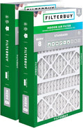 Filterbuy 15.75x27.63x3.50 Air Filter MERV 8 Essential Dust & Allergy Defense (2-Pack), Pleated HVAC AC Furnace Filters for AprilAire Space-Gard 104 & 2140 (Actual Size: 15.69 x 27.56 x 3.50)