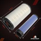 Air Filters Set P828889-P829333 110-6326 -110-6331 46562-46569 AT171853-AT171854 222421A1-222422A1 RS3544-RS3545 Compatible with Donaldson, Caterpillar Cat Backhoe, Wix, John Deere, Case and Baldwin