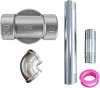 iFJF 1200KTG9075 Fuel Filter Head with 3/4” ST Elbow and 3/4 x 7” Aluminum Nipple Replacement for 1200KTF7018 Fuel Filter