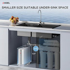 ANGEL Reverse Osmosis Water Filter, 7 Stage Under Sink Water Filtration System, 3-Year Long-Lasting RO Filter, 2:1 Pure to Drain, Reduces PFAS/PFOS, Fluoride, Chlorine, Bad Taste & Odor, Lead-Free